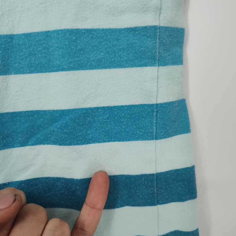 Disney Wizards Of Waverly Place Aqua and Teal Striped Hooded T Shirt Girls XL - Picture 7 of 8